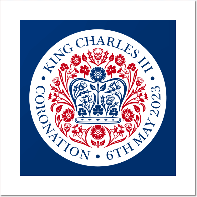 King Charles III Official Coronation Emblem Wall Art by NattyDesigns